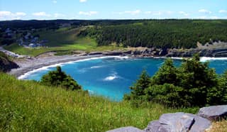 Middle Cove beach from the headland